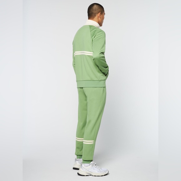 Sergio Tacchini DALLAS TRACK JACKET ARCHIVIO- JADE GREEN/ PEARL IVORY & Pant set - Picture 6 of 14